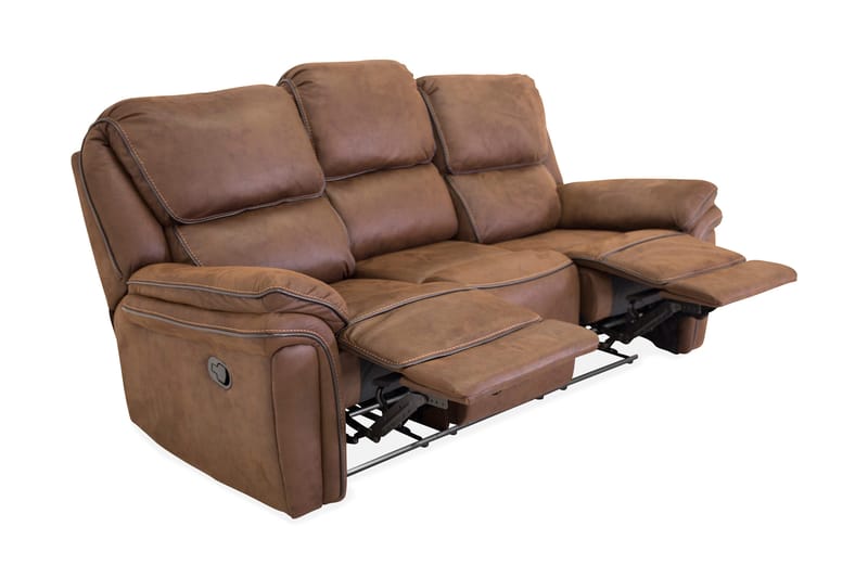 Saranda 3-seters Sofa - Brun - Møbler - Sofaer - 3 seter sofa