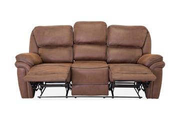 Saranda 3-seters Sofa - Brun - Møbler - Sofaer - Reclinersofaer - 3 seters kinosofa & reclinersofa