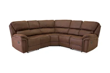 Saranda Hjørnesofa - Brun - Møbler - Sofaer - Reclinersofaer