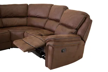 Saranda Hjørnesofa - Brun - Møbler - Sofaer - Reclinersofaer