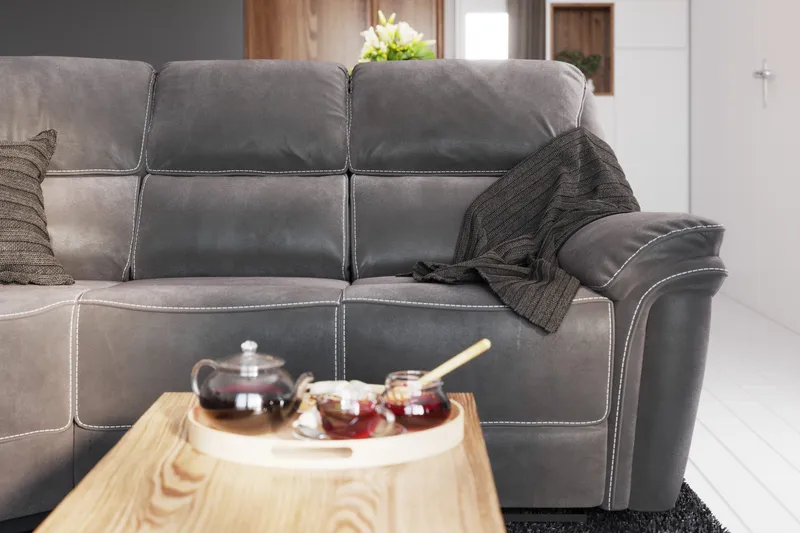 Saranda Hjørnesofa - Grå - Møbler - Sofaer - Hjørnesofaer