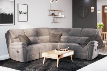 Saranda Hjørnesofa - Grå - Møbler - Sofaer - Hjørnesofaer