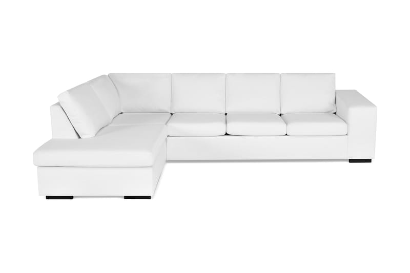 Sofa Sit Down med Sjeselong Large Venstre Kunstlær - Hvit - Skinnsofaer - Sofaer med sjeselong
