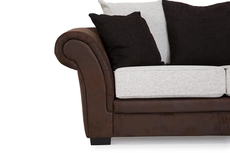 Toronto 2-seters Sofa - Brun/Beige - Møbler - Sofaer - Skinnsofaer