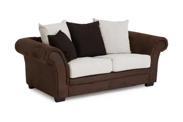Toronto 2-seters Sofa - Brun/Beige - Møbler - Sofaer - Skinnsofaer