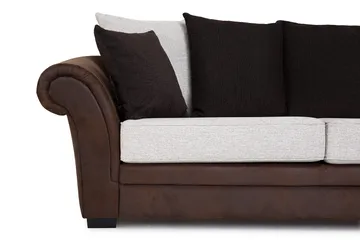 Toronto 3-seters Sofa - Brun/Beige - Møbler - Sofaer - Skinnsofaer