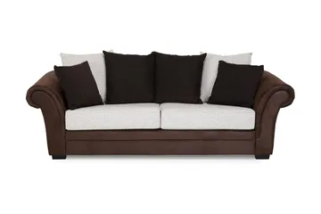 Toronto 3-seters Sofa - Brun/Beige - Møbler - Sofaer - Skinnsofaer