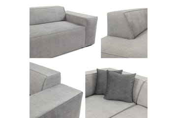 Slucajno Sofa Med Sjeselong 4-Seter - Grå - Møbler - Sofaer - Sofaer med sjeselong - 4 seters sofa med divan