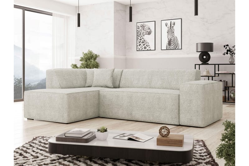 Slucajno Sofa Med Sjeselong 4-Seter - Grå/Brun - Møbler - Sofaer - Sofaer med sjeselong - 4 seters sofa med divan