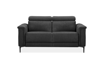 Sofa 2-seter Lund Antrasitt, Belfast-stoff, Elektrisk recliner - Antrasitt, Belfast-stoff, Elektrisk recliner - Møbler - Sofaer - Reclinersofaer