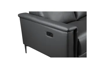 Sofa 2-seter Lund Grå, PU, Elektrisk recliner - Grå, PU, Elektrisk recliner - Møbler - Sofaer - Reclinersofaer