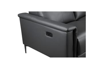 Sofa 2-seter Lund Grå, PU, Elektrisk recliner - Grå, PU, Elektrisk recliner - Møbler - Sofaer - Reclinersofaer