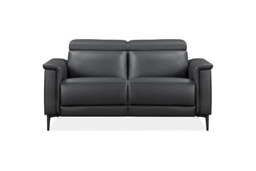 Sofa 2-seter Lund Grå, PU, Elektrisk recliner - Grå, PU, Elektrisk recliner - Møbler - Sofaer - Reclinersofaer