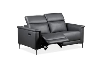 Sofa 2-seter Lund Grå, PU, Elektrisk recliner - Grå, PU, Elektrisk recliner - Møbler - Sofaer - Reclinersofaer