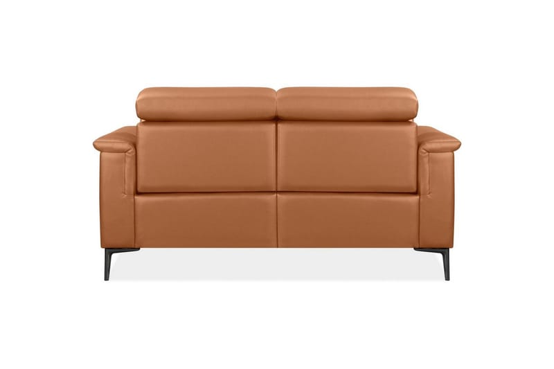 Sofa 2-seter Lund Kognac, Lær/PU, Manuell hvilestol - Kognac, Lær/PU, Manuell hvilestol - Møbler - Sofaer - Reclinersofaer