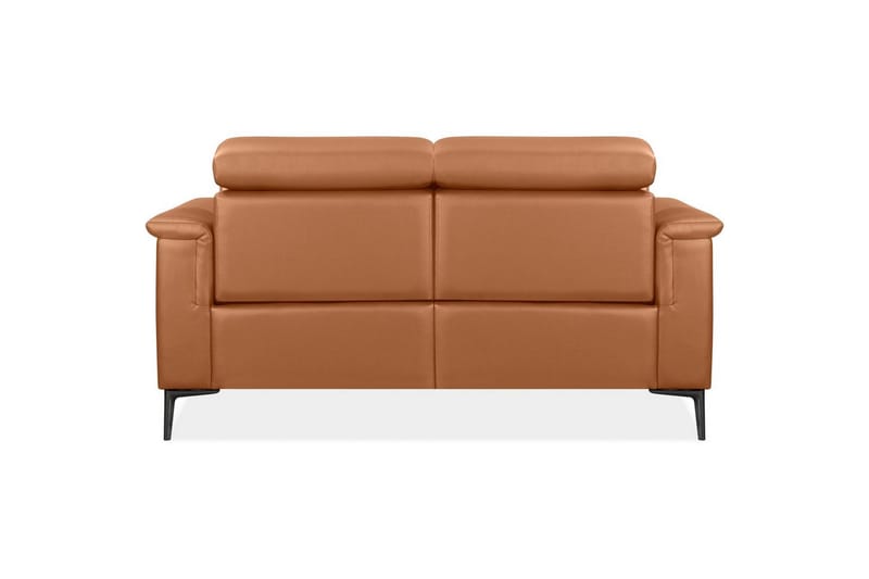 Sofa 2-seter Lund Kognac, Lær/PU, Manuell hvilestol - Kognac, Lær/PU, Manuell hvilestol - Møbler - Sofaer - Reclinersofaer