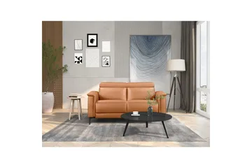 Sofa 2-seter Lund Kognac, PU, Elektrisk recliner - Kognac, PU, Elektrisk recliner - Møbler - Sofaer - Reclinersofaer