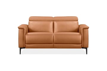 Sofa 2-seter Lund Kognac, PU, Elektrisk recliner - Kognac, PU, Elektrisk recliner - Møbler - Sofaer - Reclinersofaer