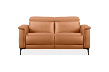 Sofa 2-seter Lund Kognac, PU, Elektrisk recliner - Kognac, PU, Elektrisk recliner - Møbler - Sofaer - Reclinersofaer