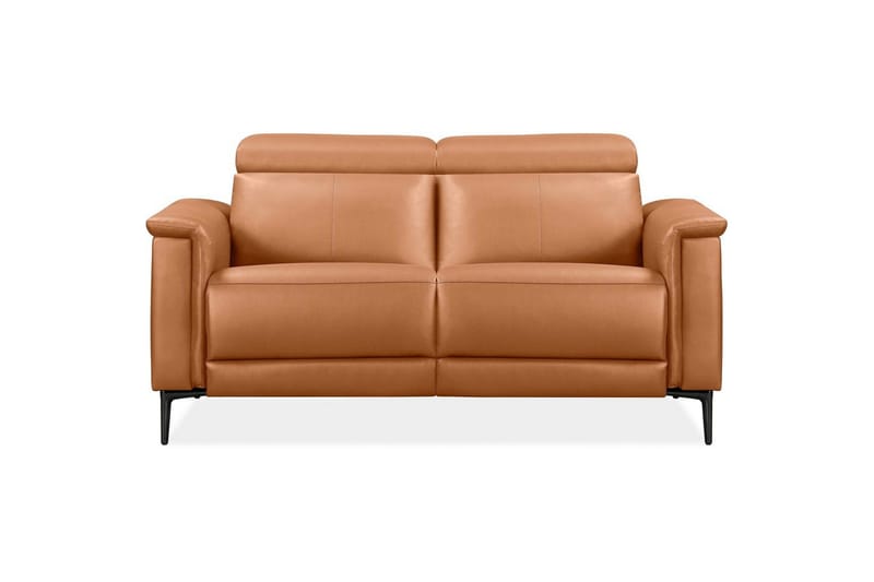 Sofa 2-seter Lund Kognac, PU, Elektrisk recliner - Kognac, PU, Elektrisk recliner - Møbler - Sofaer - Reclinersofaer