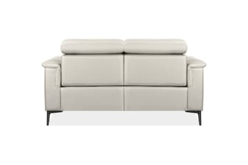Sofa 2-seter Lund Krem, Lær/PU, Manuell hvilestol - Krem, Lær/PU, Manuell hvilestol - Møbler - Sofaer - Reclinersofaer