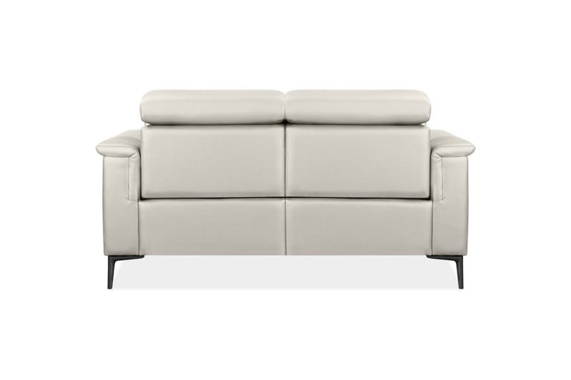 Sofa 2-seter Lund Krem, Lær/PU, Manuell hvilestol - Krem, Lær/PU, Manuell hvilestol - Møbler - Sofaer - Reclinersofaer