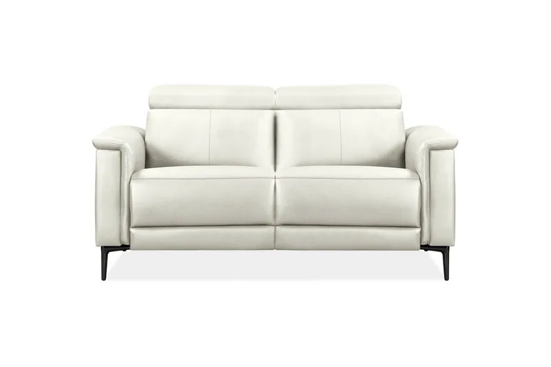 Sofa 2-seter Lund Krem, PU, Manuell hvilestol - Krem, PU, Manuell hvilestol - Møbler - Sofaer - Reclinersofaer