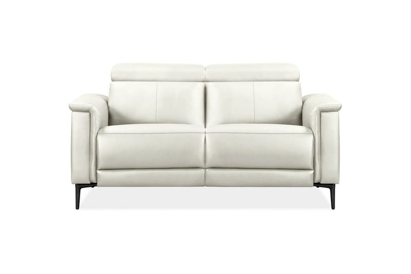 Sofa 2-seter Lund Krem, PU, Manuell hvilestol - Krem, PU, Manuell hvilestol - Møbler - Sofaer - Reclinersofaer