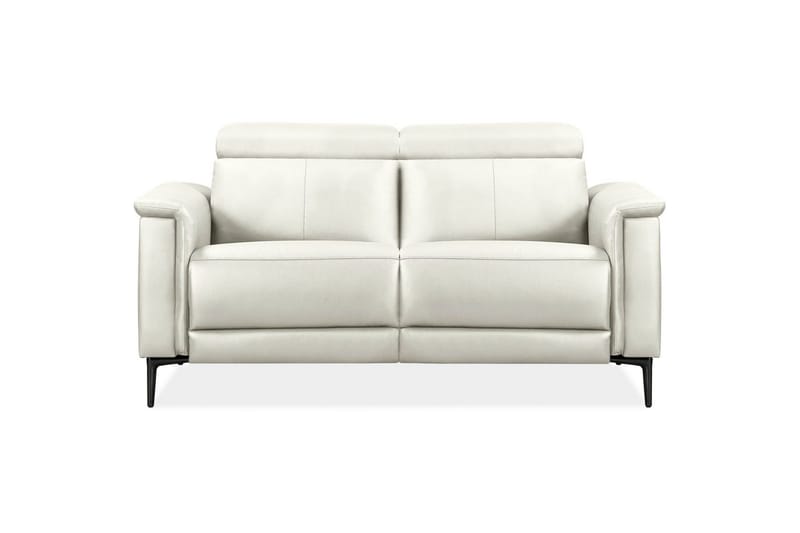 Sofa 2-seter Lund Krem, PU, Manuell hvilestol - Krem, PU, Manuell hvilestol - Møbler - Sofaer - Reclinersofaer