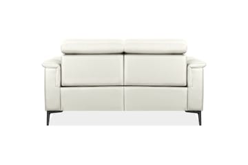 Sofa 2-seter Lund Krem, PU, Manuell hvilestol - Krem, PU, Manuell hvilestol - Møbler - Sofaer - Reclinersofaer