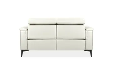 Sofa 2-seter Lund Krem, PU, Manuell hvilestol - Krem, PU, Manuell hvilestol - Møbler - Sofaer - Reclinersofaer