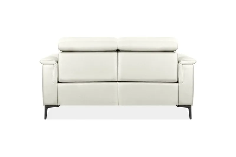 Sofa 2-seter Lund Krem, PU, Manuell hvilestol - Krem, PU, Manuell hvilestol - Møbler - Sofaer - Reclinersofaer