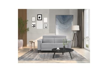 Sofa 2-seter Lund Lys grå, Belfast-stoff, Elektrisk recliner - Lys grå, Belfast-stoff, Elektrisk recliner - Møbler - Sofaer - Reclinersofaer