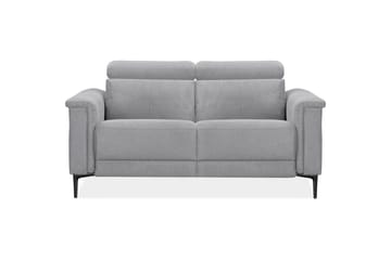 Sofa 2-seter Lund Lys grå, Belfast-stoff, Elektrisk recliner - Lys grå, Belfast-stoff, Elektrisk recliner - Møbler - Sofaer - Reclinersofaer