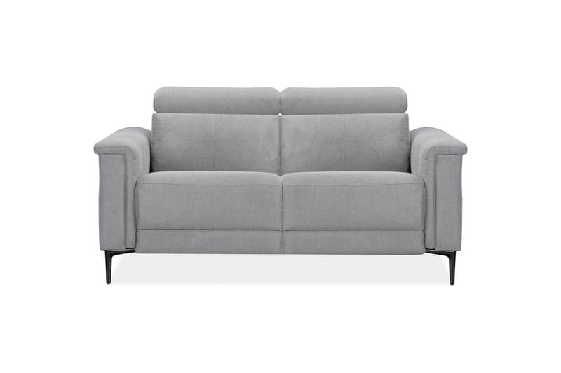 Sofa 2-seter Lund Lys grå, Belfast-stoff, Elektrisk recliner - Lys grå, Belfast-stoff, Elektrisk recliner - Møbler - Sofaer - Reclinersofaer
