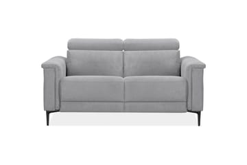 Sofa 2-seter Lund Lys grå, Belfast-stoff, Elektrisk recliner - Lys grå, Belfast-stoff, Elektrisk recliner - Møbler - Sofaer - Reclinersofaer