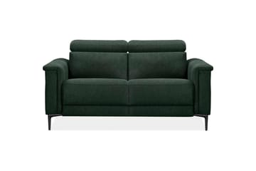 Sofa 2-seter Lund Mørk grønn, Belfast-stoff, Elektrisk recliner - Mørk grønn, Belfast-stoff, Elektrisk recliner - Møbler - Sofaer - Reclinersofaer