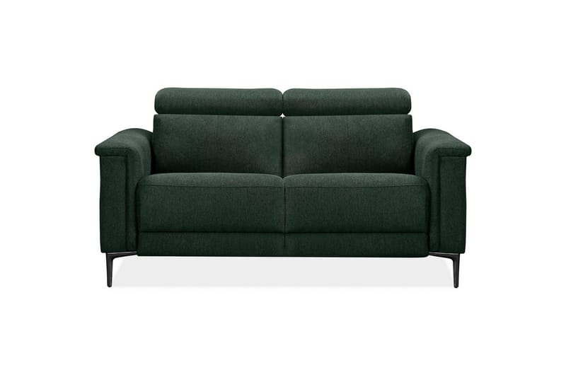 Sofa 2-seter Lund Mørk grønn, Belfast-stoff, Elektrisk recliner - Mørk grønn, Belfast-stoff, Elektrisk recliner - Møbler - Sofaer - Reclinersofaer