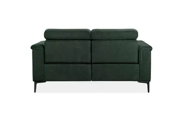 Sofa 2-seter Lund Mørk grønn, Belfast-stoff, Manuell hvilestol - Mørk grønn, Belfast-stoff, Manuell hvilestol - Møbler - Sofaer - Reclinersofaer