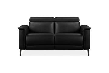 Sofa 2-seter Lund Svart, Lær/PU, Elektrisk recliner - Svart, Lær/PU, Elektrisk recliner - Møbler - Sofaer - Reclinersofaer