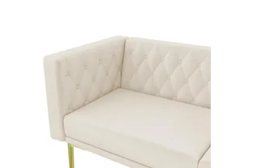 Sofa 2-seter Marseille Elfenben - Elfenben - Møbler - Sofaer - Fløyelssofaer