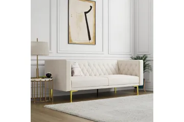 Sofa 2-seter Marseille Elfenben - Elfenben - Møbler - Sofaer - Fløyelssofaer