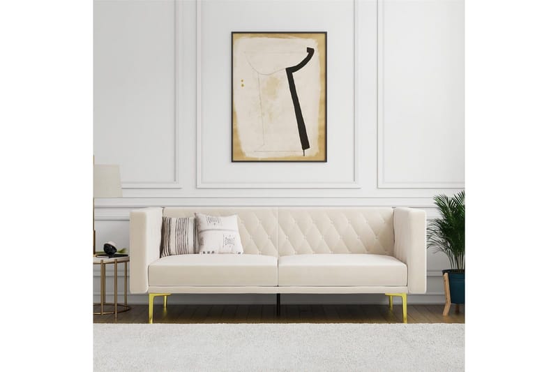 Sofa 2-seter Marseille Elfenben - Elfenben - Møbler - Sofaer - Fløyelssofaer