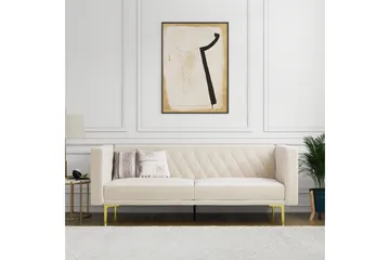 Sofa 2-seter Marseille Elfenben - Elfenben - Møbler - Sofaer - Fløyelssofaer