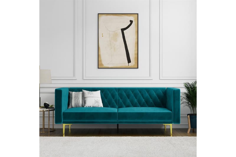 Sofa 2-seter Marseille Smaragdgrønn - Smaragdgrønn - Møbler - Sofaer - Fløyelssofaer