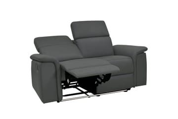 Sofa 2-seter Pareli Grå, Lær/PU, Elektrisk recliner - Grå, Lær/PU, Elektrisk recliner - Møbler - Sofaer - Reclinersofaer