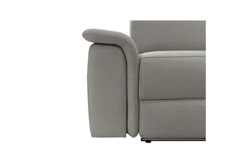 Sofa 2-seter Pareli Grå, Sunday Stoff, Manuell hvilestol - Grå, Sunday Stoff, Manuell hvilestol - Møbler - Sofaer - Reclinersofaer