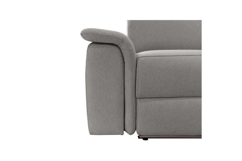 Sofa 2-seter Pareli Grå, Sunday Stoff, Manuell hvilestol - Grå, Sunday Stoff, Manuell hvilestol - Møbler - Sofaer - Reclinersofaer