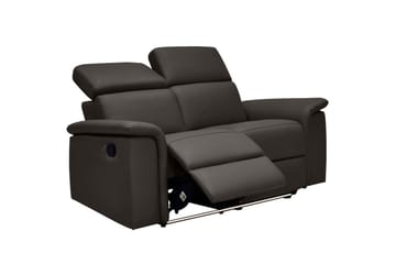 Sofa 2-seter Pareli Brun, Lær/PU, Manuell hvilestol - Brun, Lær/PU, Manuell hvilestol - Møbler - Sofaer - Reclinersofaer