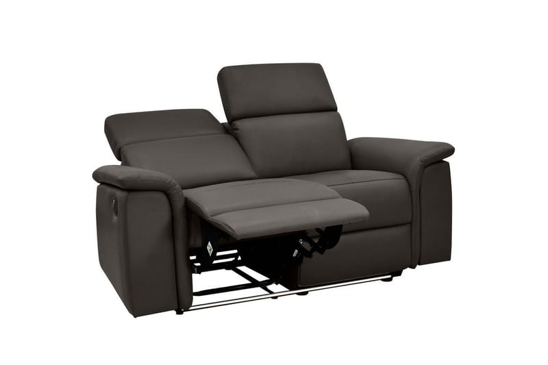 Sofa 2-seter Pareli Brun, Lær/PU, Manuell hvilestol - Brun, Lær/PU, Manuell hvilestol - Møbler - Sofaer - Reclinersofaer